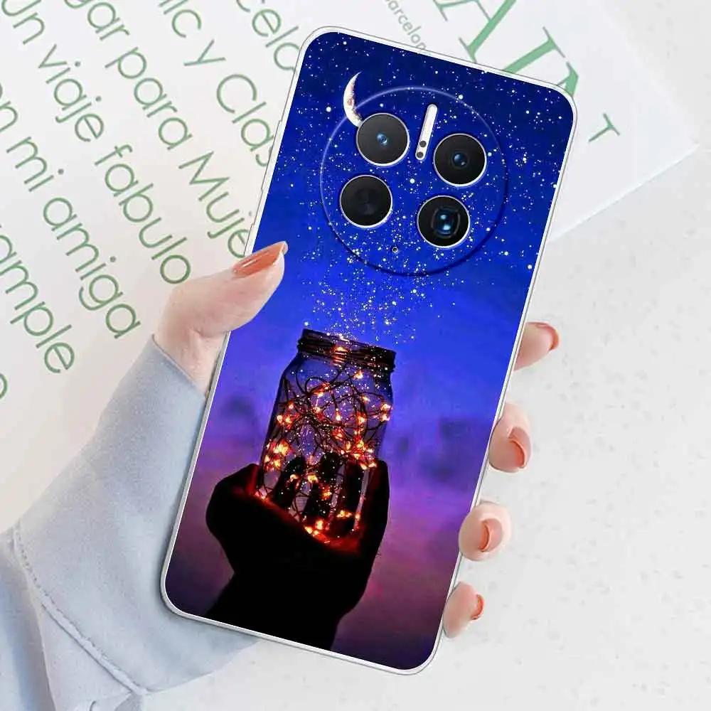 For Huawei Mate 50 Pro Case Cover Marble Transparent Silicone Soft For Mate 50 Phone Fundas Case For Mate 50e Coque Shell Bumper