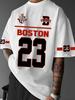 Мужская футболка с принтом "23" Бостон, футболка с коротким рукавом, спортивная, женская, унисекс, повседневная, для ежедневной носки, летняя, мужская футболка для гонок