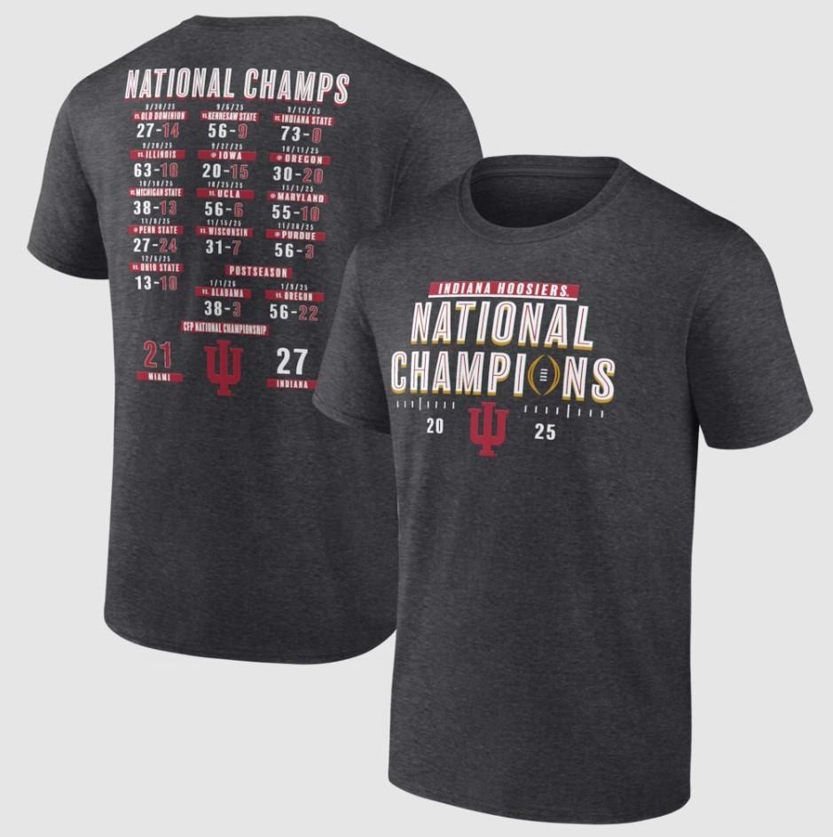 NEW ITEM IH College Football Playoff 2025 National Champions Schedule TShirt Unisex T-Shirt