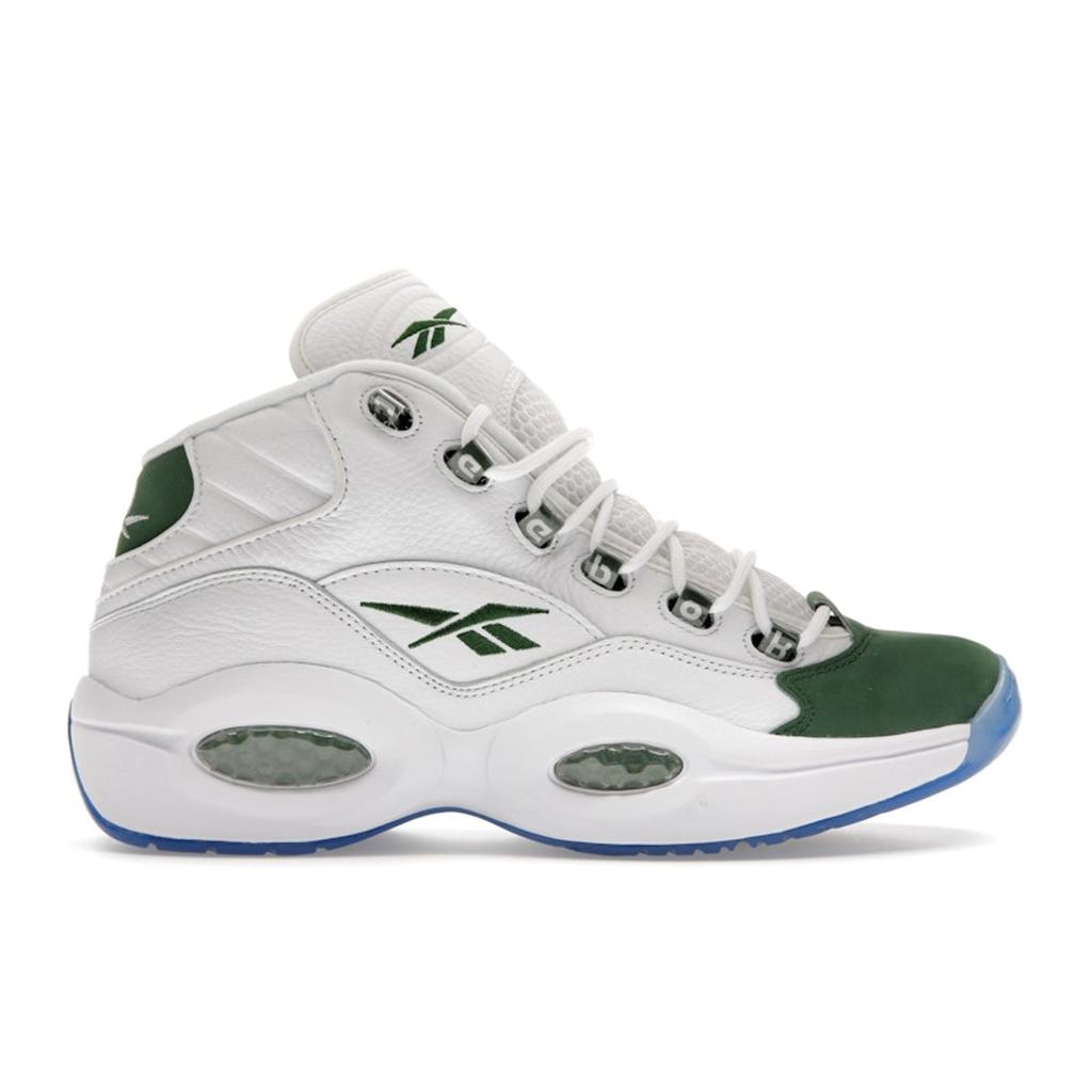 Reebok Question Mid NCAA Pack - Michigan State 2023 Men Sneakers White Cloud-White Pine-Green ID6690