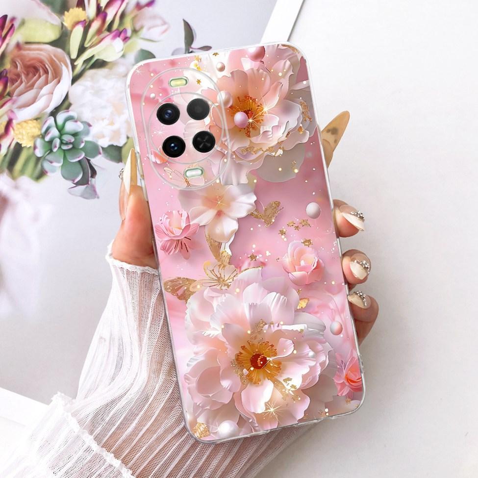 Прозрачный чехол для Huawei Nova 15 Чехол Милый Кот Мода Бабочка Роскошный Расписной Корпус Для Huawei Nova15 PSN-AL00