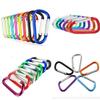 7-colors Aluminium Safety Camping Hiking Hook Buckle Keychain Climbing Buckles Alloy Carabiner