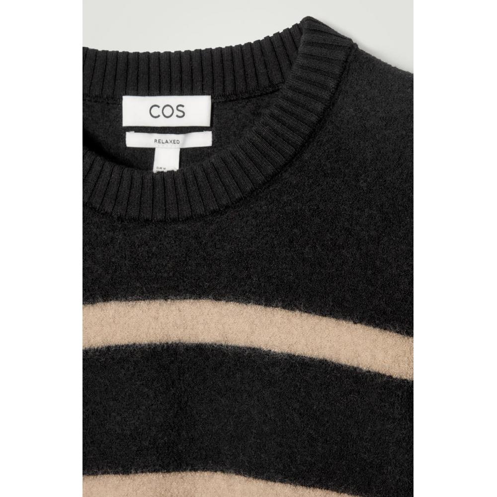 COS Japan Boiled Wool Crew Neck Sweater