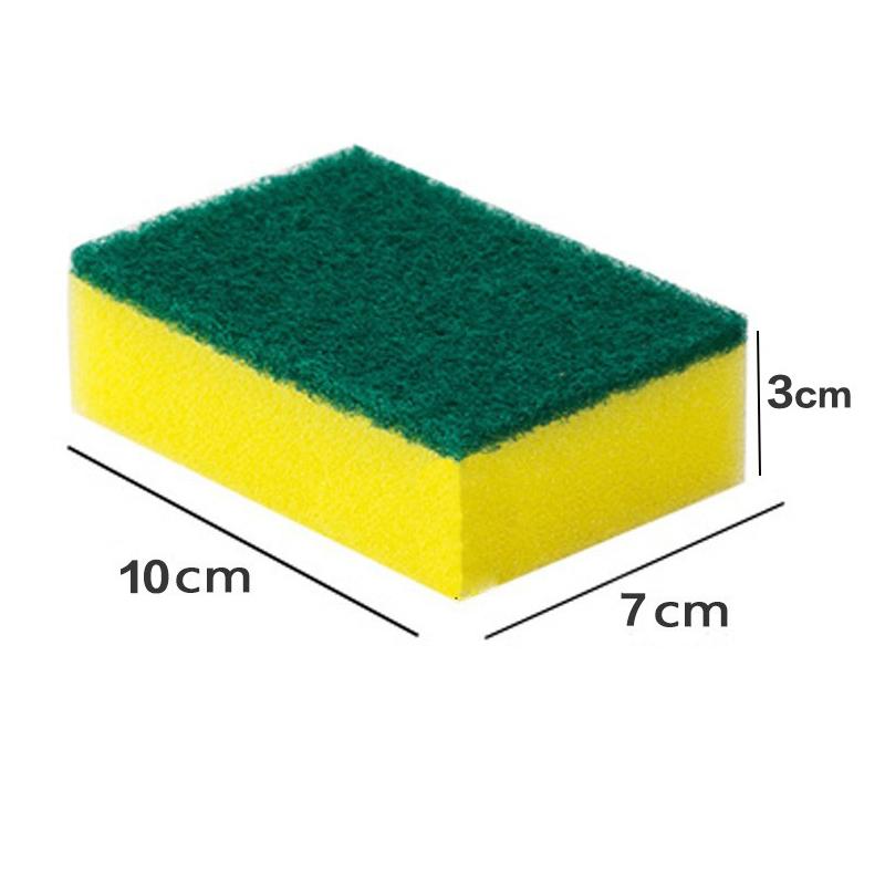 Kitchen Scrub Sponges Dual-Sided Cleaning Sponges Magic Sponge Water Absorb Accessories High Density Clean Tools Soft  Beads