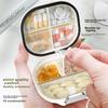 Baicaoyuan Portable Pill Organizer, Weekly Pill Box, Seven-Day Travel Pill Dispenser, Personal  Organizer, Sealed Moisture-Proof Large Capacity