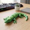 Plastic Lizard Model 3D Printed Leopard Gecko Figurine, Realistic Articulated Chameleon Fidget Toy, Toy Flexible Jointed Model, Animal Shape