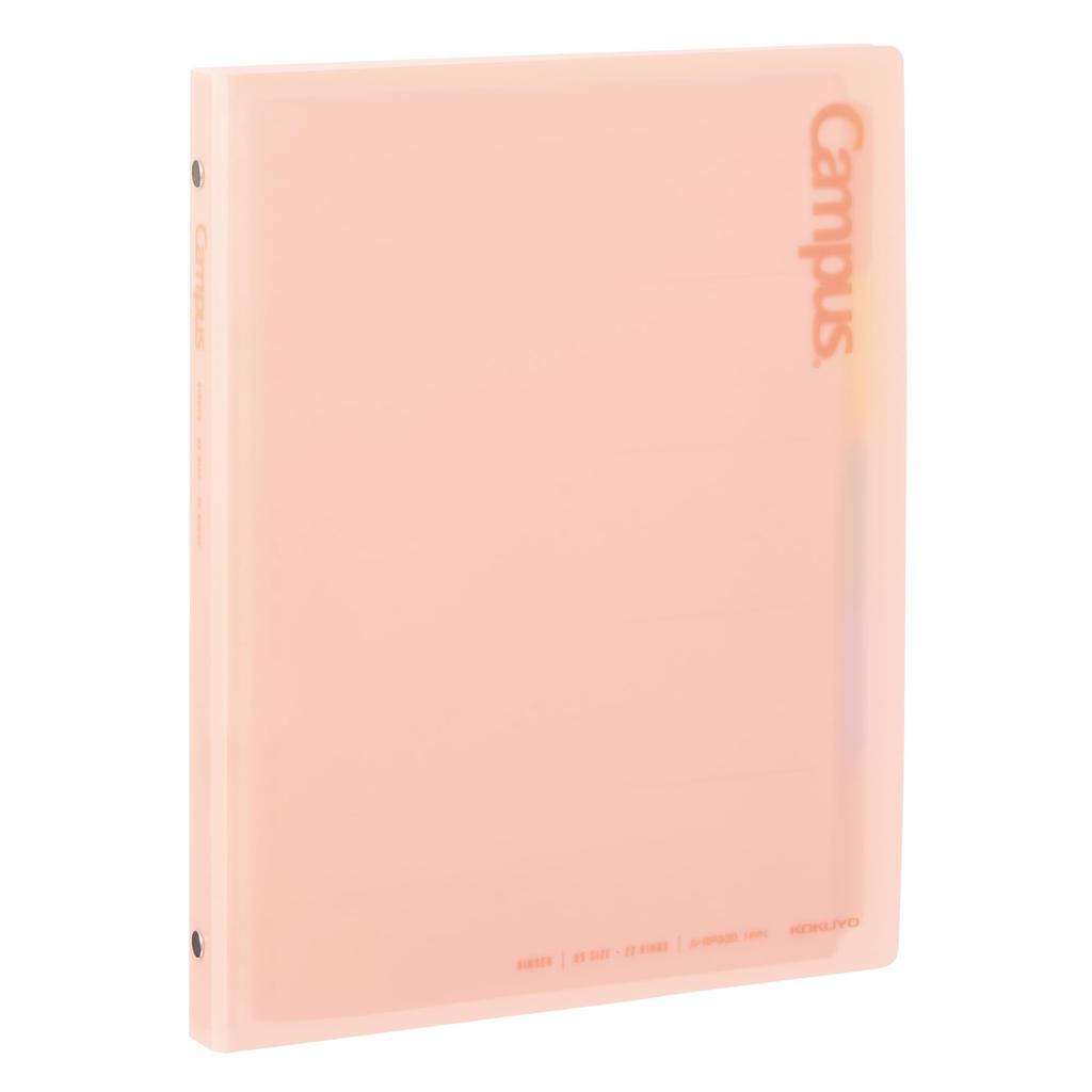 KOKUYO Campus Coral Loose-Leaf Binder, Series, Quick-Open Binder, B5, Pink, RU-BP330P