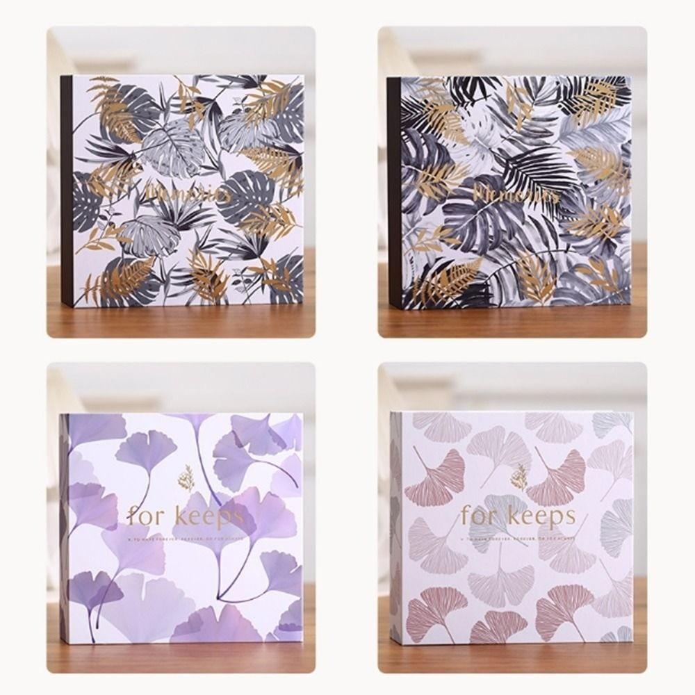 Interleaf Style 6-inch Photo Album Writable Vintage Photo Album  Creative Storage