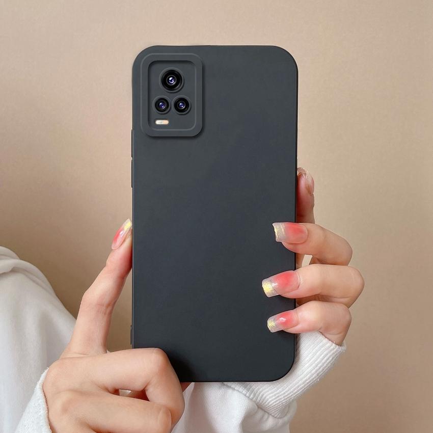Для Vivo V20 V21E V23E V25E V40 X90 Pro Y28 V15 Чехлы для телефонов Простой Однотонный Матовый Силиконовый Высококачественный Противоскользящий Корпус Для Чехлов для Мобильных Телефонов Vivo