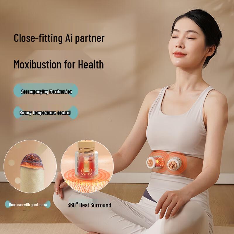 HeZheng Wireless Waist Massager with Smokeless Moxibustion