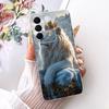 Transparent Cover For Vivo S16e 5G Case V2239A Cute Cat Fashion Butterfly Funny Painted Casing For VivoS16e 5G