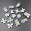 10PCS For Jewelry Making AB White DIY Handmade Jewelry Butterfly Flower Beads DIY Bracelet Necklace Earring Decoration Ornament Jewelry Accessory