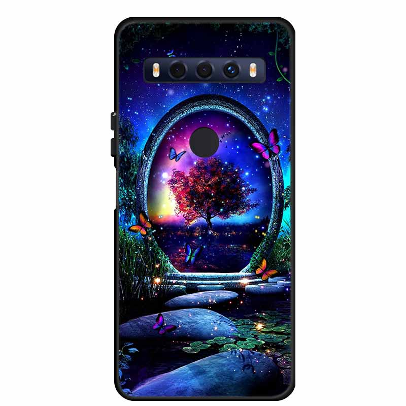 Для чехла TCL 10 SE 10SE Coque Черный ТПУ Силикон Мягкая задняя крышка Чехлы Для телефона TCL 10 SE 6.52" Funda Сумка Защитный чехол