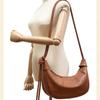 Johnature Сумка Moon Bag из натуральной кожи, повседневная, однотонная, для поездок на работу, большая вместимость, мягкая, из воловьей кожи, женские сумки через плечо
