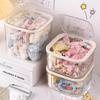Laundry Pods Container with Lid Clear Jewelry Storage Box Laundry Detergent Transparent Dispenser Home Laundry Storage Organizer