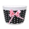 Hand Woven Scooter Handlebar Basket Multicolors Bowknot Bag New Hanging Retro Tassels  Bike Basket