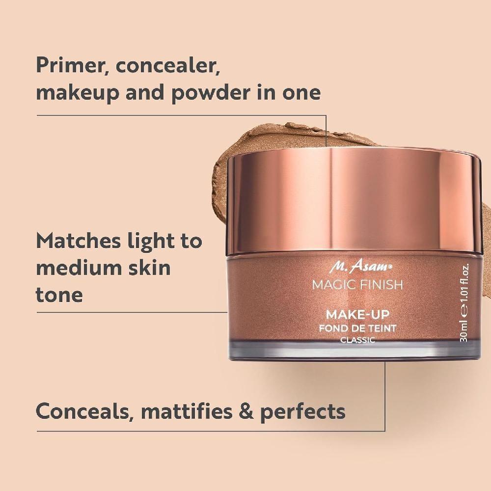 Мусс для макияжа M.Assam Magic Finish 4-в-1, 1 шт., 30 мл