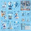 3D Christmas Snow Bear Window Clings - Cute Ice and Snow Bear Stickers for Glass