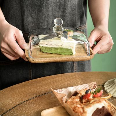 Элегантная масленка со стеклянной крышкой, винтажные тарелки для масла, контейнер для выпечки, фруктов, тортов, десертов, поднос для свадебной вечеринки