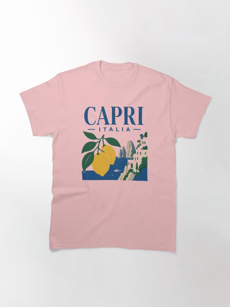 Peppino di Capri Capri Italia Retro Island Lemon Souvenir Graphic Classic T-Shirt