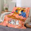 1pc. Cute Winnie The Pooh Cartoon Blanket, Soft Throw Blankets, Warm Cozy Bedding Cover for Couch Sofa Bedroom Living Room, Perfect Gift for