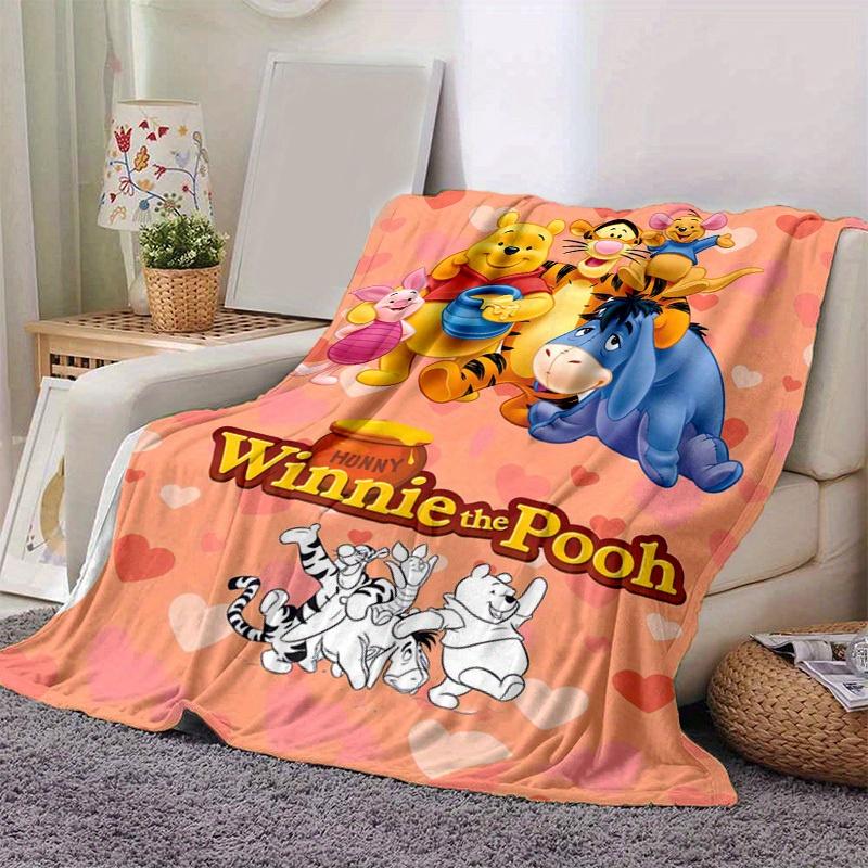1pc. Cute Winnie The Pooh Cartoon Blanket, Soft Throw Blankets, Warm Cozy Bedding Cover for Couch Sofa Bedroom Living Room, Perfect Gift for