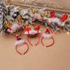 Party Dress Up Christmas Decoration Female Plush Hair Hoop Christmas Hair Band Antlers Headband
