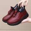 Winter New Women's Cotton Shoes Piled Thickened Sports Casual Shoes Flat Non-slip Medium and Old Cotton Boots Soft-soled Mother Shoes