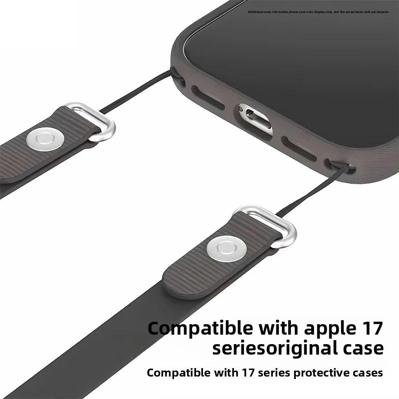 Высококачественный магнитный плетеный ремешок для оригинального iPhone 17 Pro Max 17 Air Phone, шнурок для ношения через плечо, защита от потери, ремешок Apple