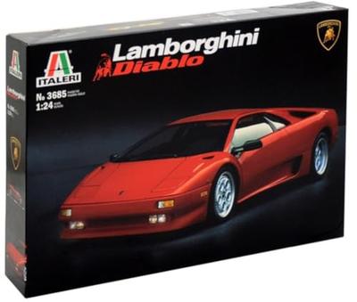 Место Italeri 1/24 Lamborghini Diablo Пластиковая модель-конструктор IT3685 (Машина)