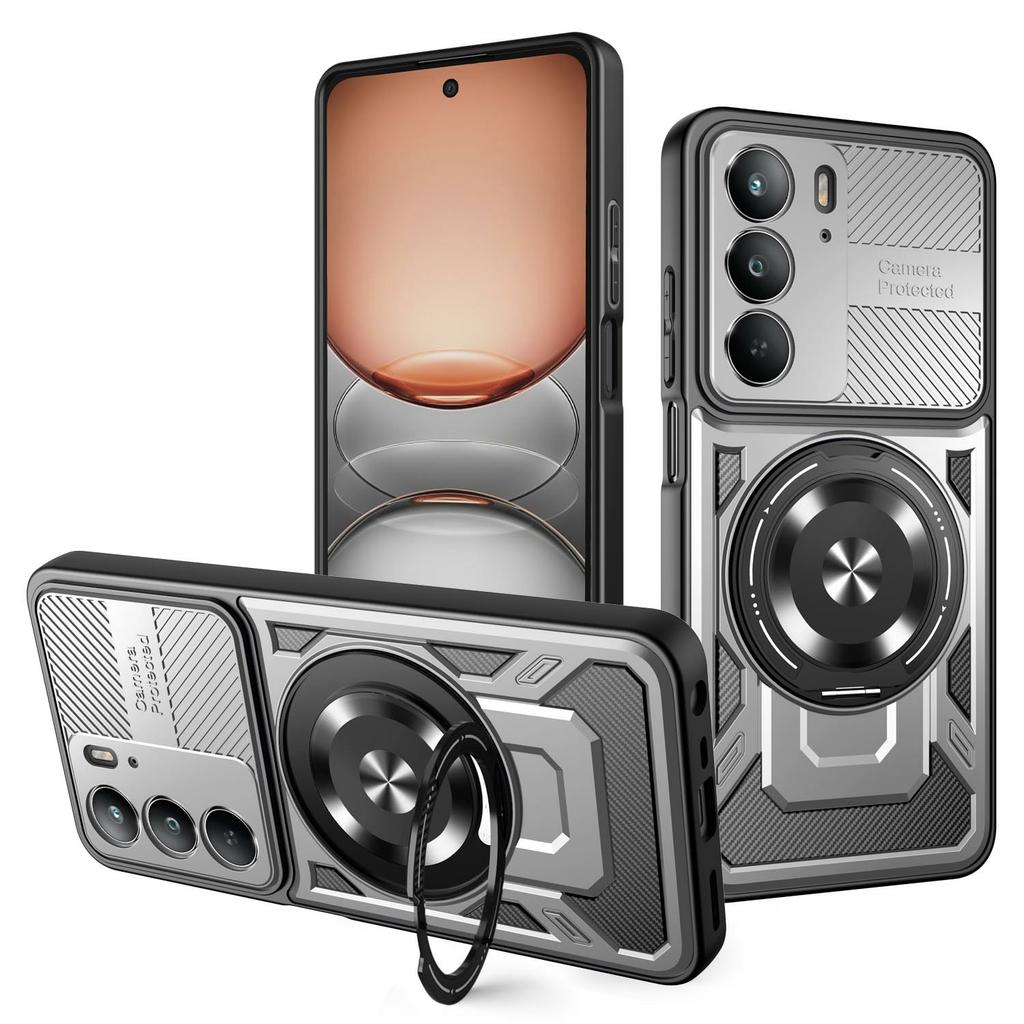 Для Realme C75 4G/14x 5G/V60 Pro 5G/P3x 5G Магнитный чехол Вращающаяся подставка Чехол-бампер из ТПУ + ПК