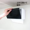 SANEI Настенный держатель для бумажных полотенец 400 шт. ABS 14 x 25 x см, контейнер, с креплением, листы, черный, смола, W45-CH, 14,7