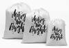 Darling Souvenir White Merry & Bright Christmas Party Supplies Favor Bags Drawstring Pouchs 15