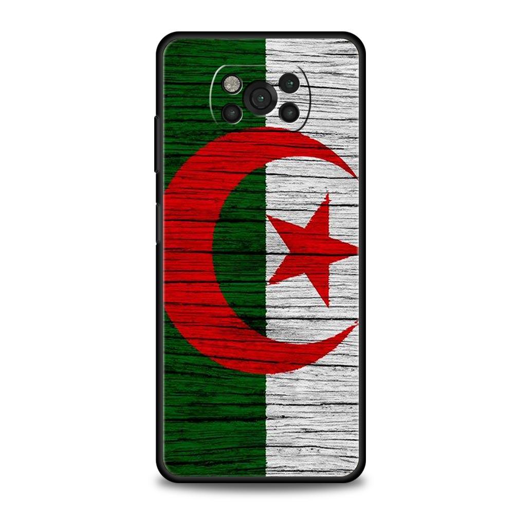 Algeria Flag Phone Case For For Xiaomi Poco X6 X5 Pro X4 X3 NFC F5 Pro F4 F3 GT M5 M4 Pro 5G M3 C51 C50 C55 Soft Cover