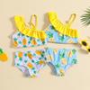 Exclusive Baby Girl Pineapple Print Swimsuit Set