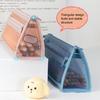 Mesh Pencil Case Compact Makeup Travel Case Large Capacity Portable Stationery Bag Transparent Nylon Organizer for School Exams