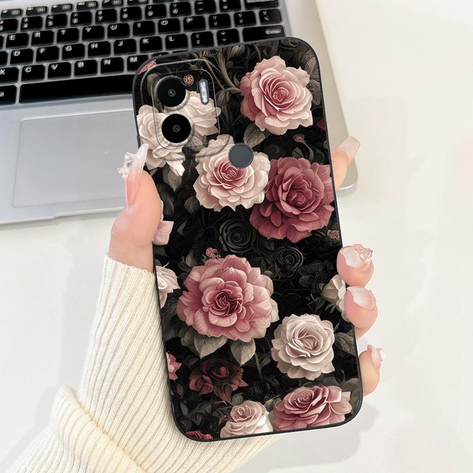 Чехол для Xiaomi Redmi A1+ A2+ A1 A2 A3 A3X A3 Pro Funda Redmi A5 A4 С рисунком Сердце Бантик Цветочный Мотив Чехол Мягкий Силикон
