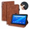 Подходит для планшета Lenovo Tab 10,1 дюйма 2026 года, кожаный чехол-книжка с держателем для карт, тиснение под кожу, M10 3-го поколения