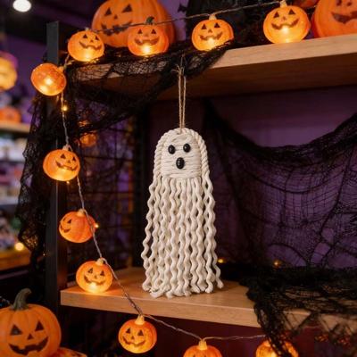 Woven Craft Halloween Macrame Hanging Handmade Cotton Bat Wall Decor Bedroom Wall