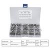 180Pcs M3 M4 M5 M6 Stainless Steel Flat Screw Head Self-Tapping Screws Assortment Set for Multiple Purpose