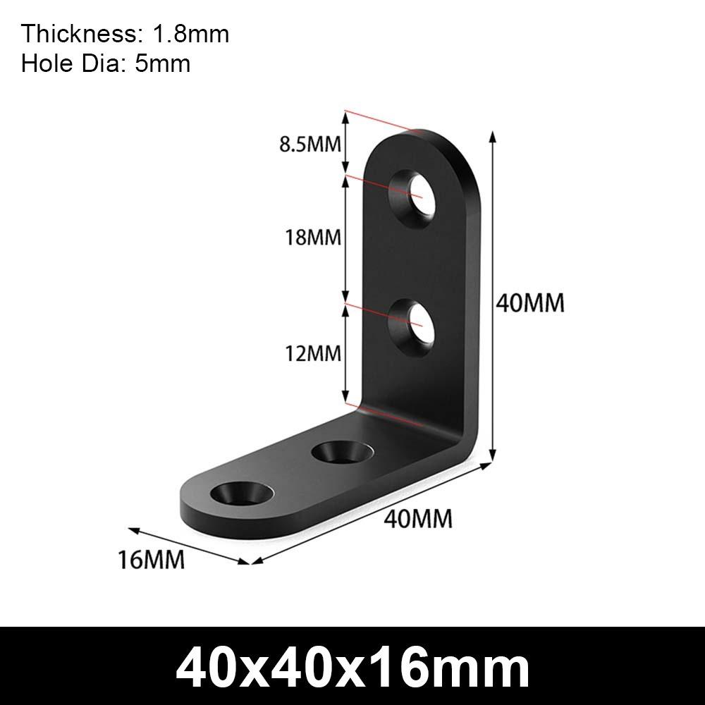 1Pcs Stainless Steel Angle Bracket 90 Degree Mending Plate Durable Corner Stand  Furniture Hardware