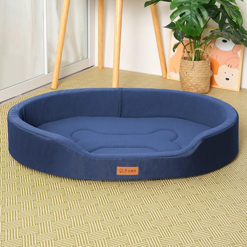 Washable Dog Bed With Thick Fleece Padding All Season Pet Nest Large Dogs Comfortable Sleeping Mat