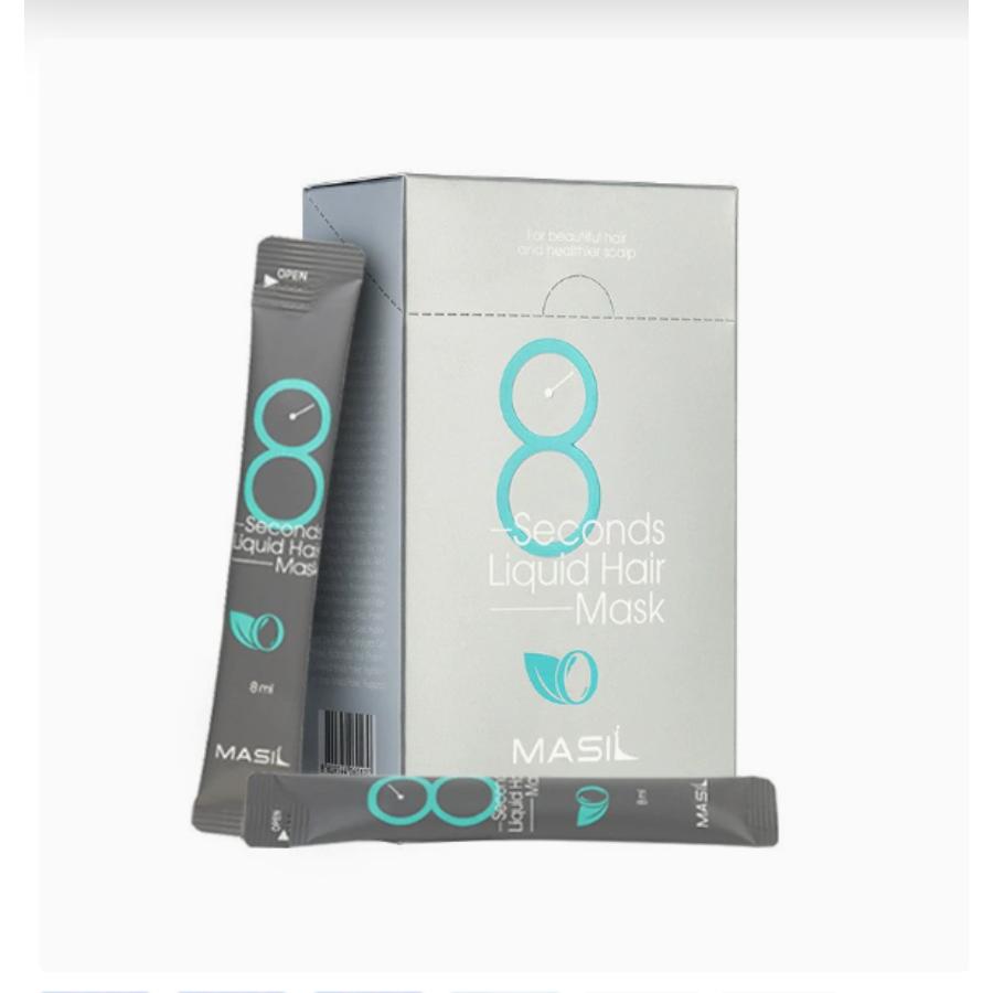 K-Beauty MASIL 8 Sec Salon Hair Mask Pouch Set 20ct – Just 8 Seconds for Salon-Smooth, Glossy, Soft Hair at Home