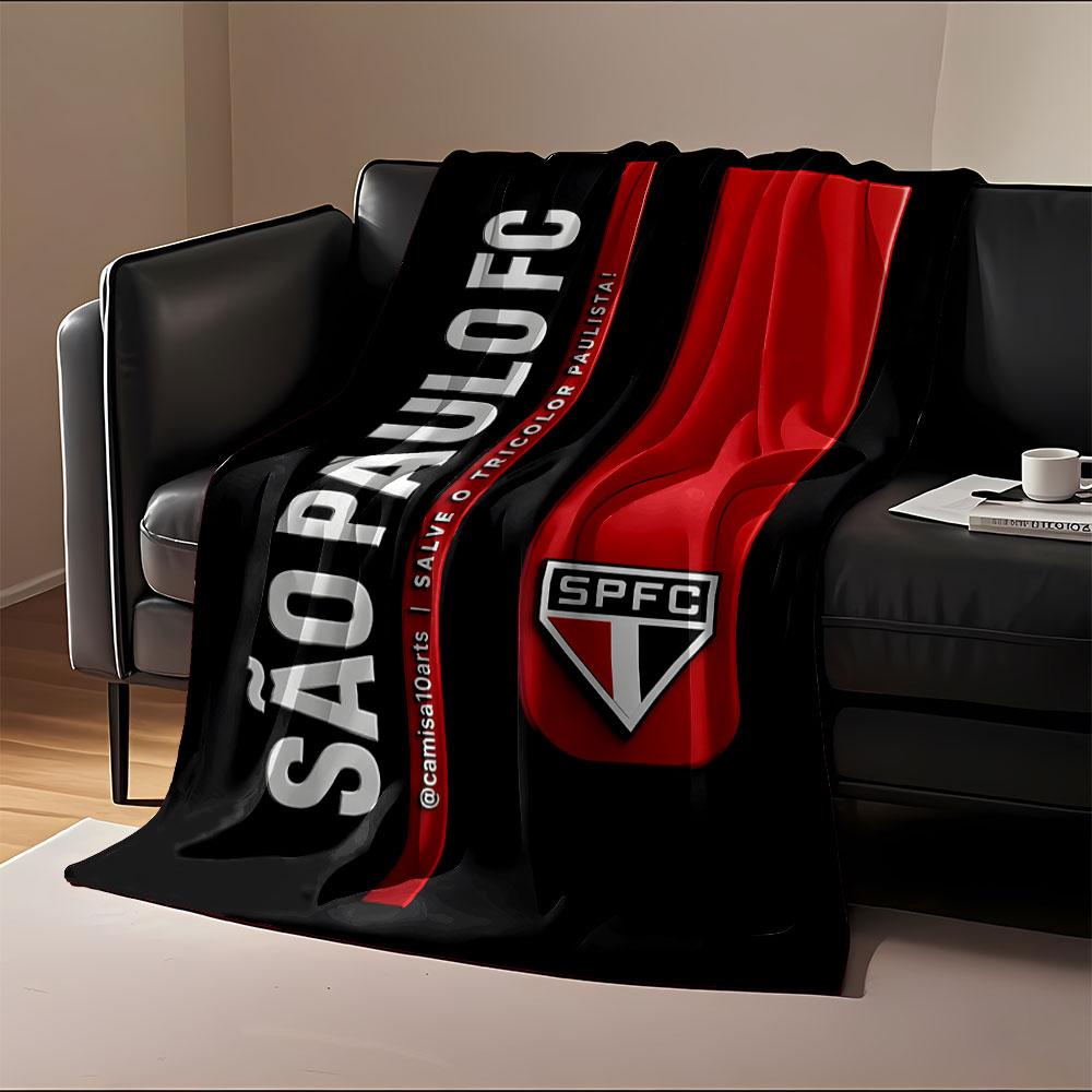 São Paulo FC Graphic Blanket print blanket soft and cozy perfect for the living room bed sofa or a nap,gift