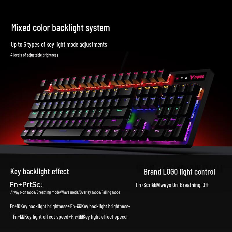 Механическая игровая клавиатура Rapoo V500PRO