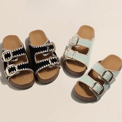 Новая женская обувь на толстой подошве, повседневная пляжная обувь на одно плечо, сандалии и шлепанцы