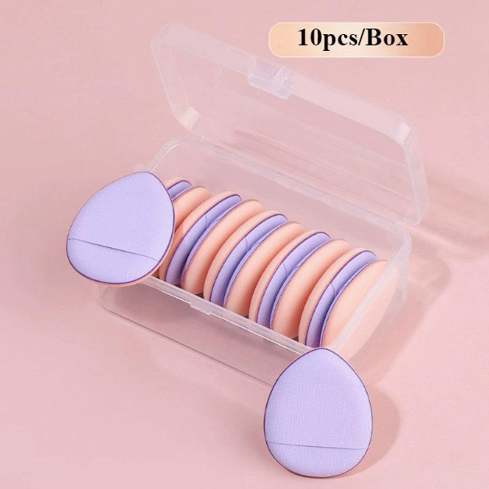 6/10pcs Mini Air Cushion Powder Puff Dual-Use Mixed Sponge Cosmetic Puff New Finger Cushions