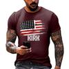 Fashionable Round Neck Short Sleeve Work Clothes Printed Tops For Mens Summer Tops