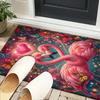 Love Birds In Heart Office Rug Chair Mat, Entryway Carpet, Suitable for Front Door, Bedroom, Living Room, Desk, Holiday Gift
