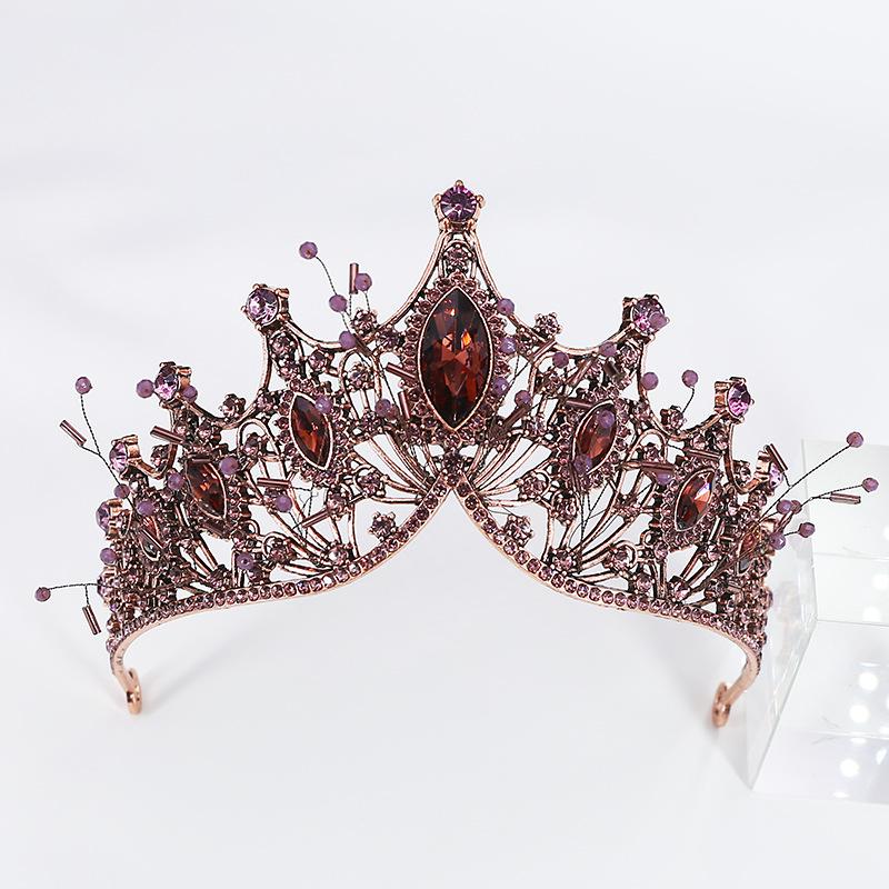 Bridal Crown Styling Wedding Accessories Handmade Wedding Rhinestone Marquise Korean New Style